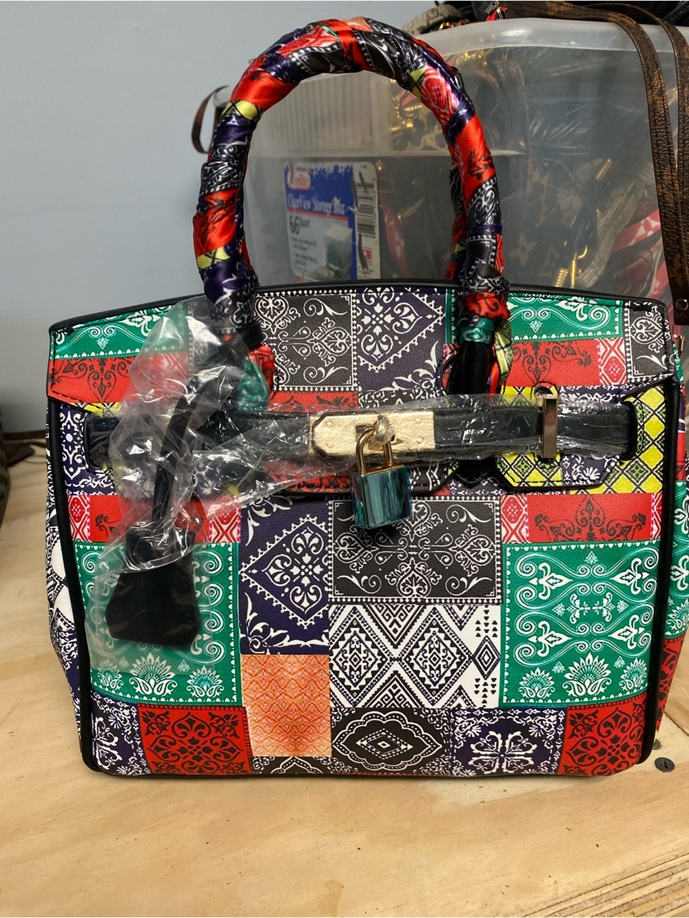 Bandana locket purse